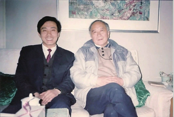 / 1992年,作者与孙道临合影