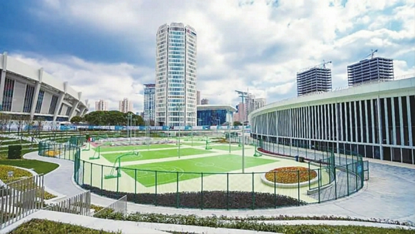 全新亮相的徐家汇体育公园