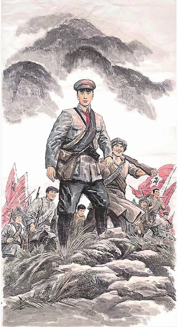国画《谭政》