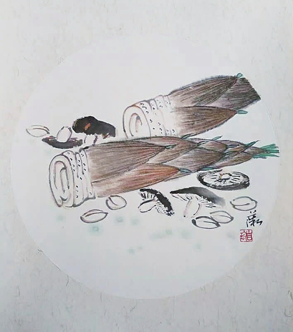 国画《清味》