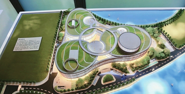 都市建筑设计的奉贤博物馆模型